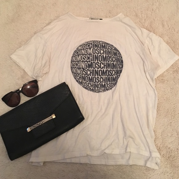 Vintage moschino white short sleeve top