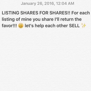 Listing share for share let's help each other SELL