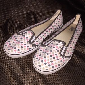 Vans polka dot slides