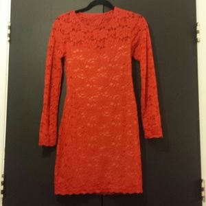 Express red dress