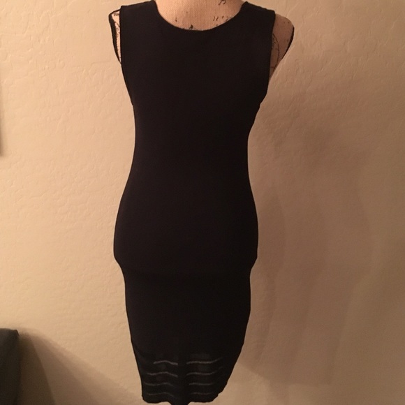 GUESS COLLECTION BLACK DRESS. BODY FITTING SIZE M - Picture 3 of 4
