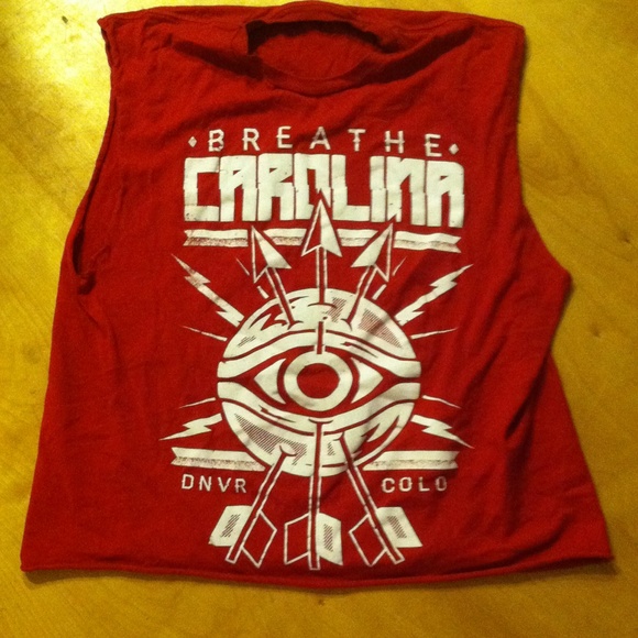Red Breathe Carolina Muscle Tank - Picture 1 of 1