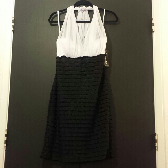 Black and white dress
