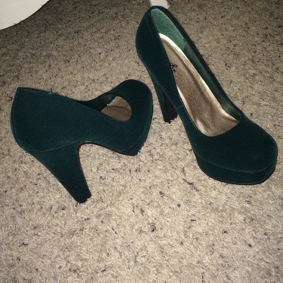 moss colored heels