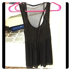 Gold and black shimmer dressy tank