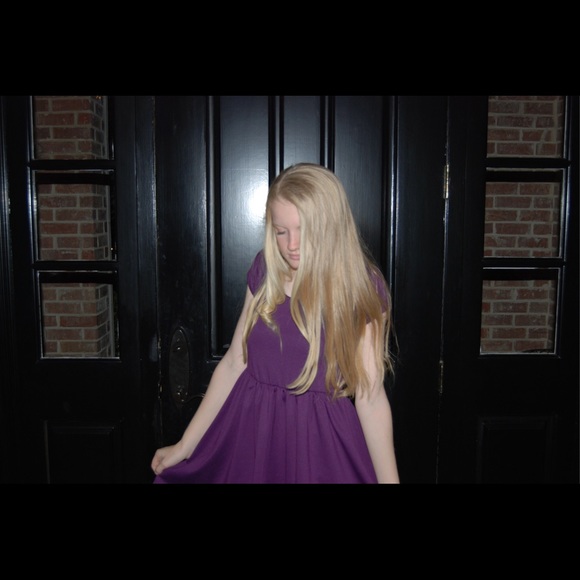 Purple simple dress