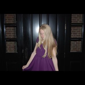 Purple simple dress