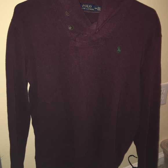 Polo Maroon Sweater Mens Small - Picture 1 of 2