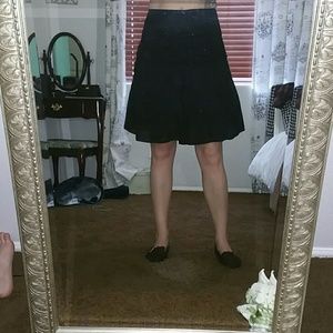 Black A line skirt