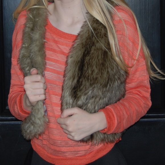 Faux fur vest