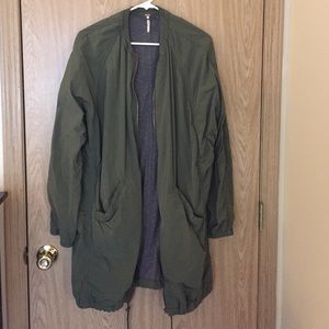 Free people water-proof rain coat
