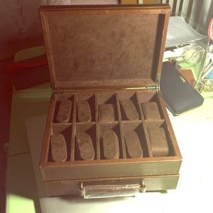 Fossil Leather 10 Piece Watchbox