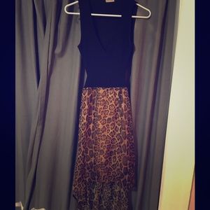 Leopard, high-low, cocktail dress