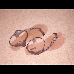 Boho Brown Leather Sandal