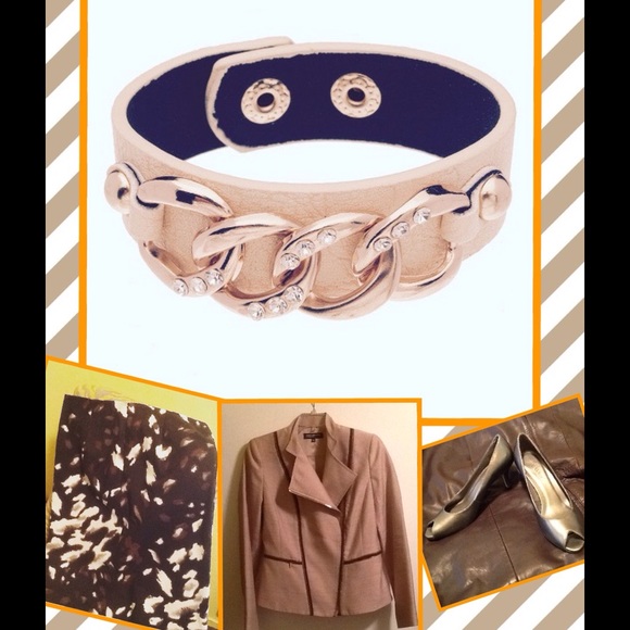 🎉HP JEWELRY🎉⭐️5-STAR RATED⭐️LEATHER CHAIN BLING - Picture 2 of 4