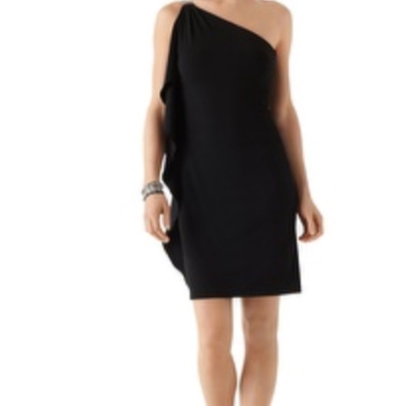 Stunning black off shoulder cocktail dress