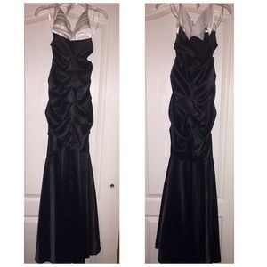 We own the night black formal dress