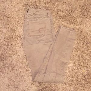 AEO Khaki Skinny Jegging
