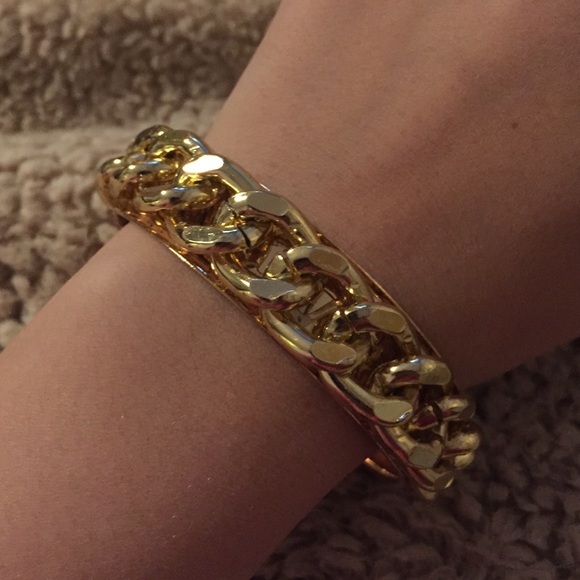 Gold Chain Bangle