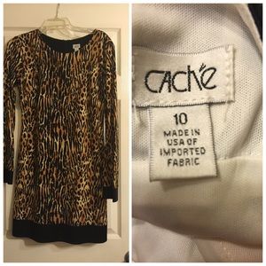 Cache Leopard Dress size 10