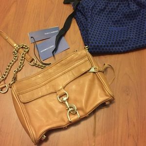 Rebecca minkoff brown mini mac crossbody bag