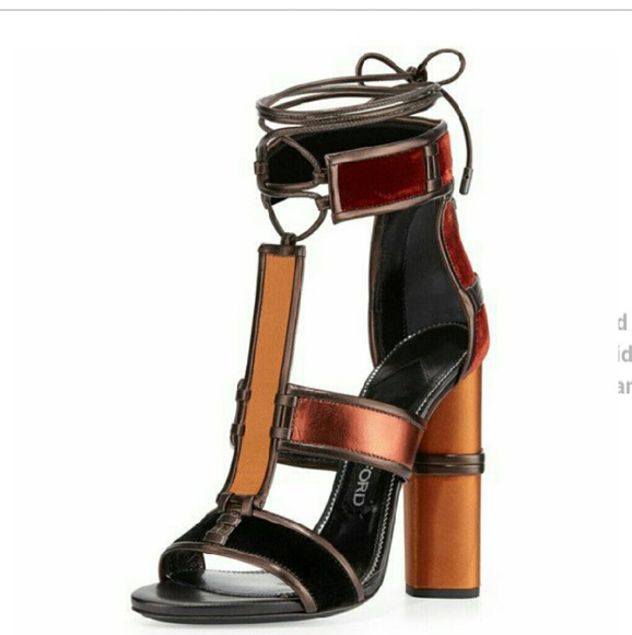 LOOKING TO BUY)Tom ford patchwork cage Heels