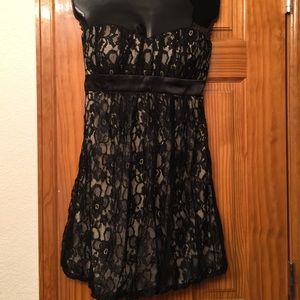 Black lace dress