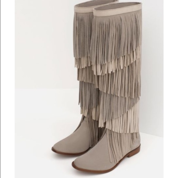 Zara fringe boots - Picture 4 of 4