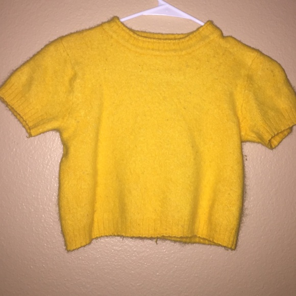 Vintage Yellow Furry Top