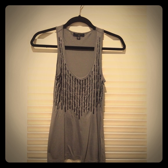 Banana Republic sequined jersey tank