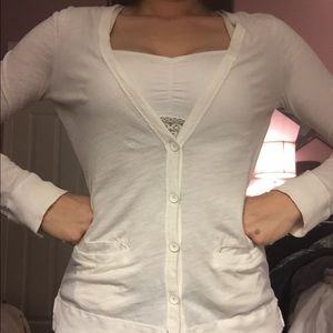 RESERVED ☠ Cream American Eagle cardigan