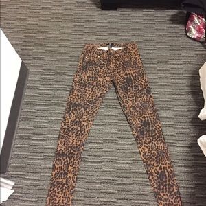 Cheetah jeans by H and M