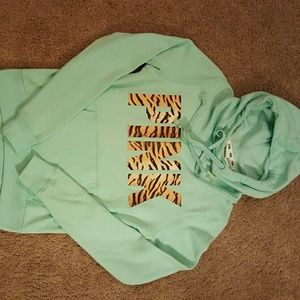 NWT RARE HTF TIGER FUNNELNECK HOODIE SMALL