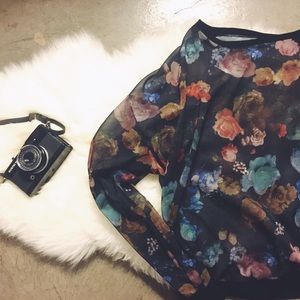 Sheer Black Pullover