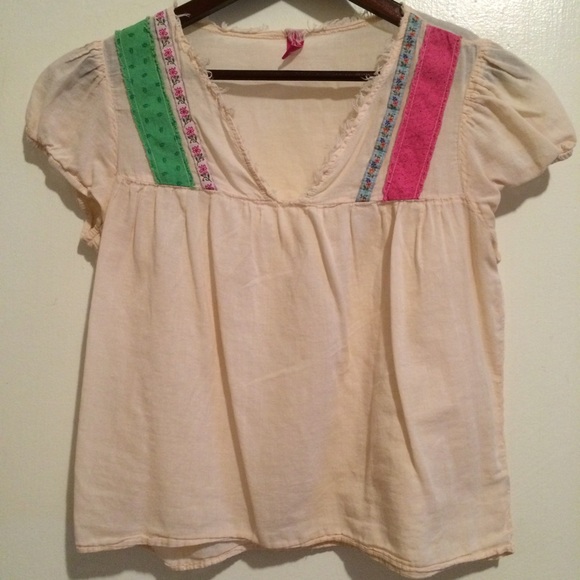 Light Dusty Pink Peasant Top