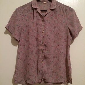 Dusty Pink Vintage Blouse