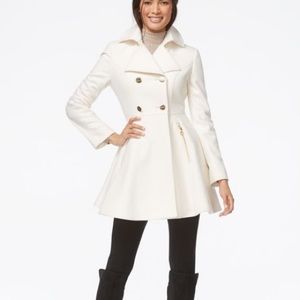 Laundry Ivory wool trench coat