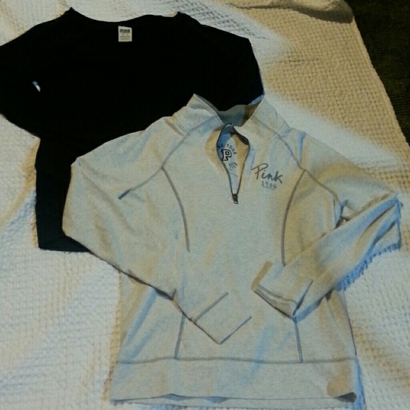 Victoria's secret PINK yoga quarter zip bundle