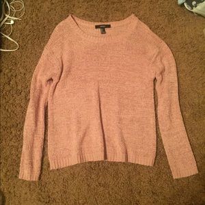 Blush knit sweater oversized