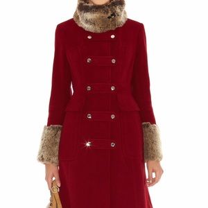 Karen Millen Military red coat