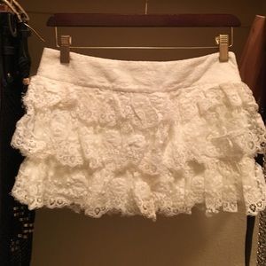 Short mini skirt.