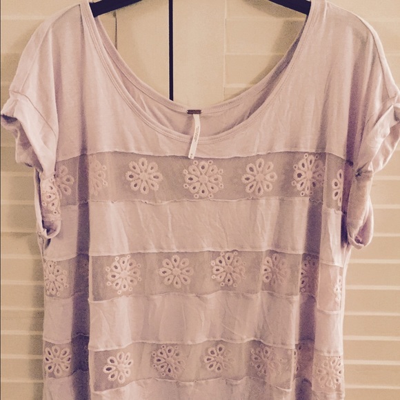 🌷 Free People Sheer Floral Tee 🌷 - Picture 2 of 4