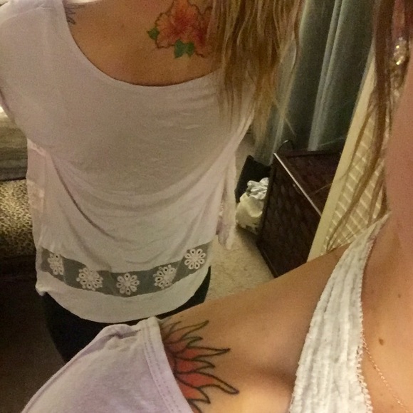 🌷 Free People Sheer Floral Tee 🌷 - Picture 3 of 4