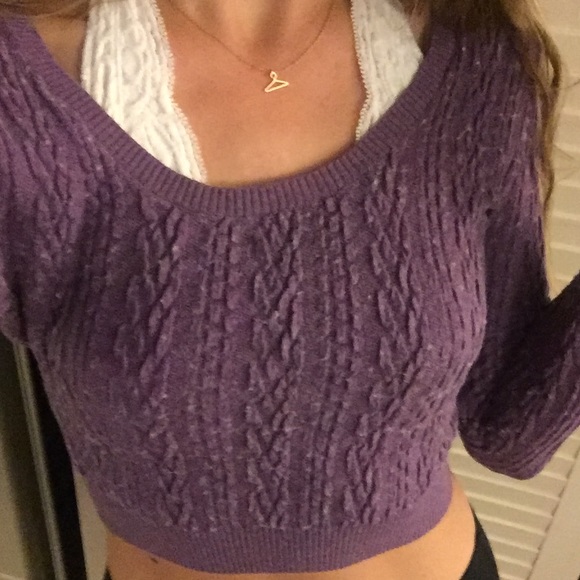 💜 Free People Crop Sweater 💜 - Picture 4 of 4