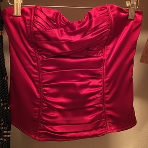 Red top wear by it self or under suit jacket.