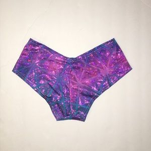 Hologram rave shorts