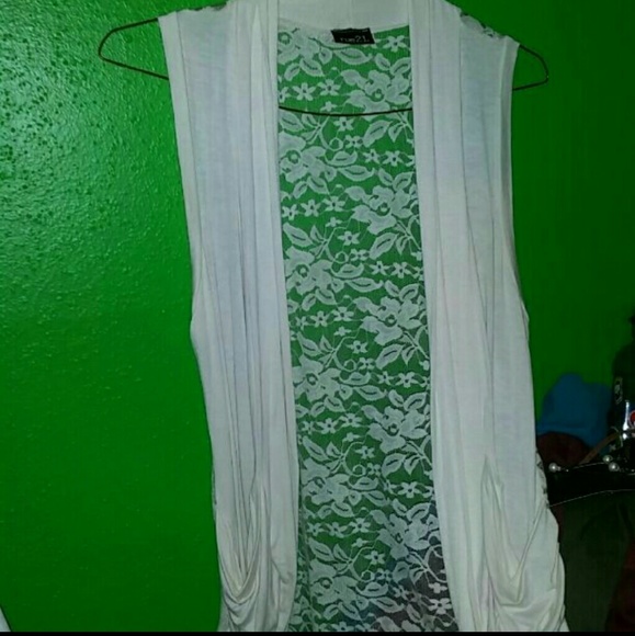 Cream lace cardigan
