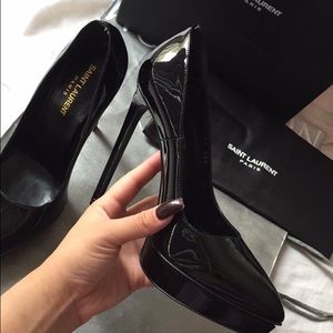 YSL Saint Laurent black pumps 38.5