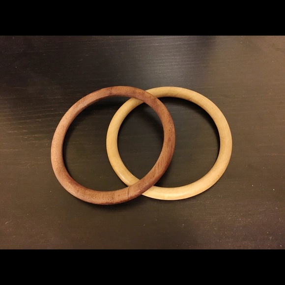 Pair of wooden bangles