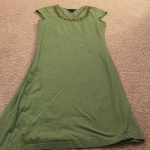 Dress with embellished collar